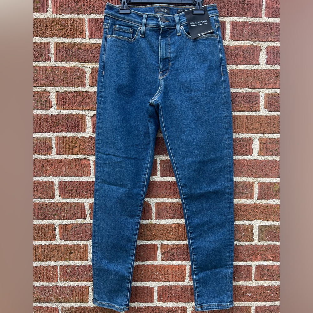 Banana Republic High Rise Skinny Ankle Jeans size 2 4 6 NWT $120